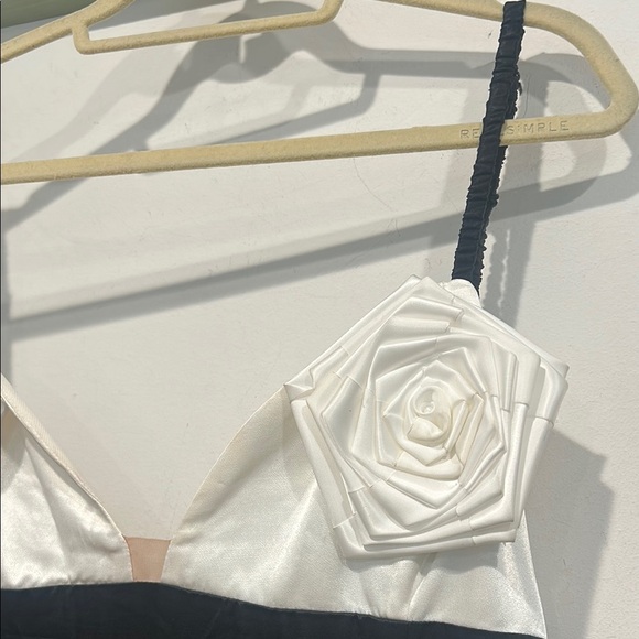 For Love And Lemons Rita Rosette Bust Black and White Midi Dress plus size XXL - Picture 3 of 13